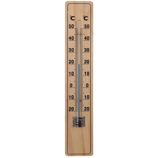 Hendrik Jan Outdoor Thermometer – Beechwood, 20 cm