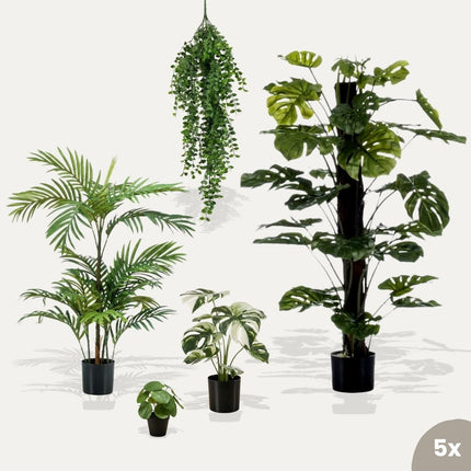 Urban jungle L - 5 pcs - Artificial Plants - Bundle set