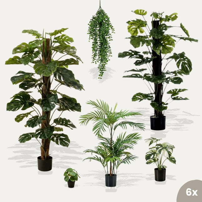Urban jungle XL - 6 pcs - Artificial Plants - Bundle set