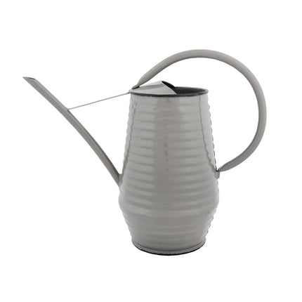 Flower watering can - Zinc - 1 liter - Green - Gray - White