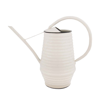 Flower watering can - Zinc - 1 liter - Green - Gray - White