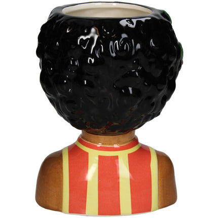 Vase Lady Sunny + 10x Real Touch Tulips White/Green