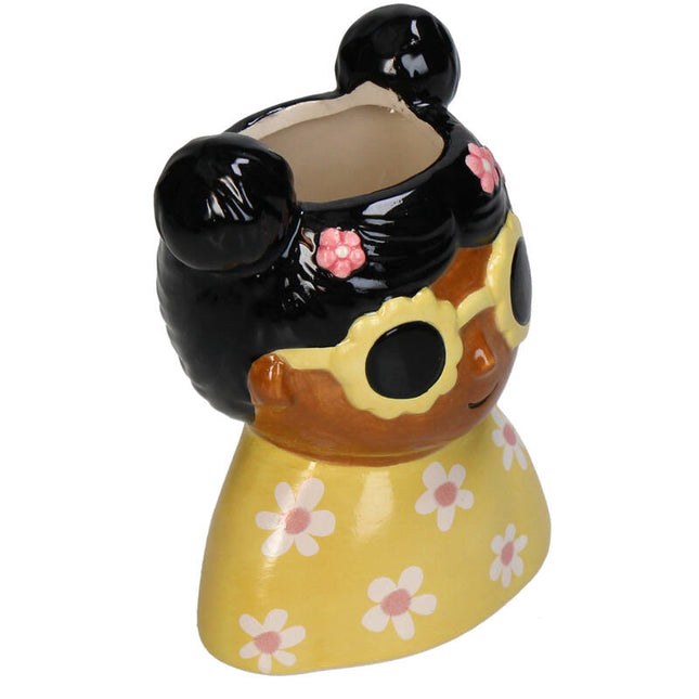 Multicolored Dolomite Plant Pot
