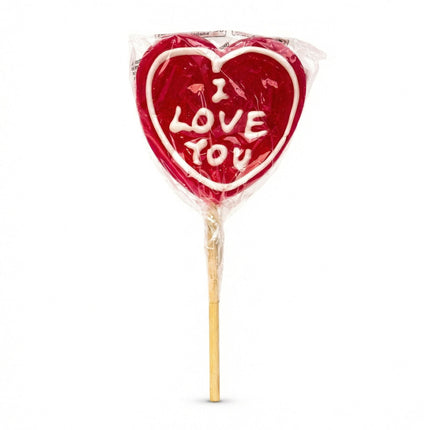 Love Pop - Heart-Shaped Lollipop with message - Strawberry