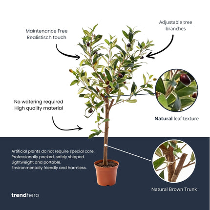 Olive Mini Tree in Pot 65cm – Artificial Plant