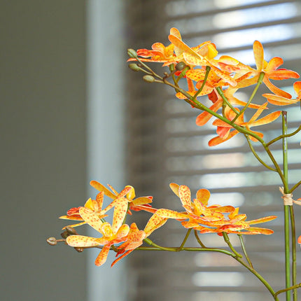 Renantera Orchid yellow/orange 2 pcs - Artificial Plants - Bundle set