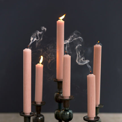 Rustik Lys - Dinner Candle 2,6 x 18,5 cm - Iced apricot