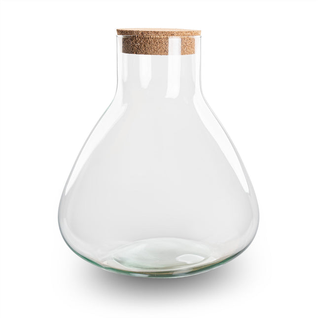 Terrarium bottle 'Sammie' with cork - Closed terrarium Ø 22.5 cm ↑ 27 cm