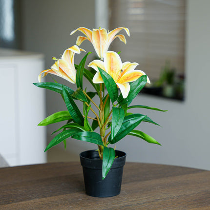 Lily yellow/orange 3 pcs - Artificial Plants - Bundle set
