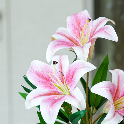 Lily pink -3 pcs- Artificial Plants - Bundle set
