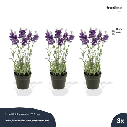 Lavender 3pcs - Artificial Plants - Bundle set