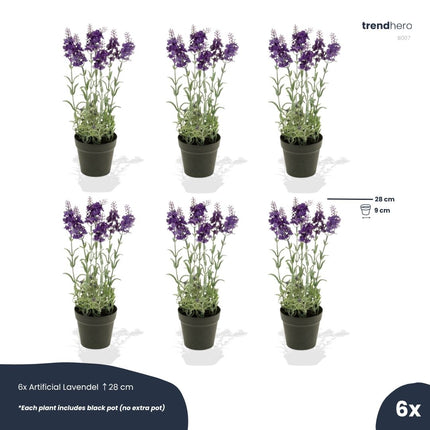 Lavender 6 pcs - Artificial Plants - Bundle set