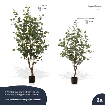 Eucalyptus mix - 2 pcs - Artificial Plants - Bundle set