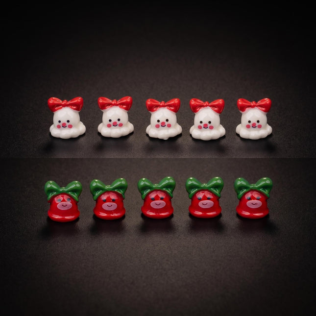 Mini Christmas characters set - 10 pcs - Miniature figurines ↔ 1 cm