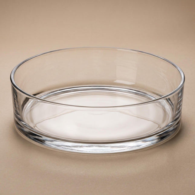 Glass Cilinder bowl 'Sill' - Open glass cylinder - Ø 29 cm ↑ 8 cm