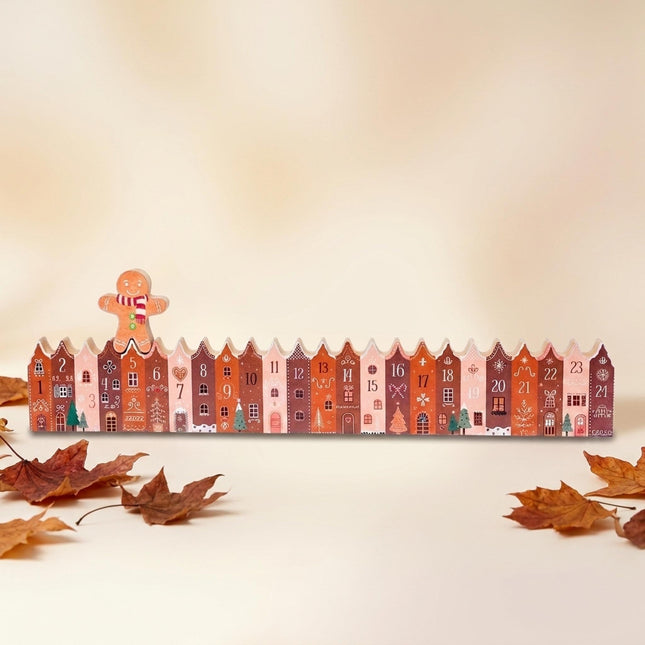 Advent calendar - Gingerbread - Houses - Wood