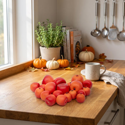 Apple Malus - 20pcs - 3-Sizes - Foam - Red - Orange