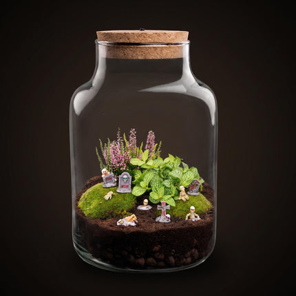 Halloween Terrarium Little Milky - Haunted Cemetery - Ø 17cm ↑ 25cm