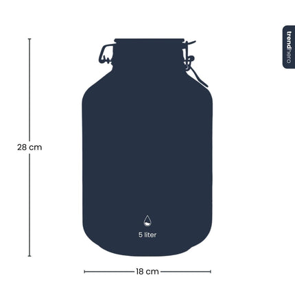 Terrarium bottle ‘Fido' - Closed weck jar - Ø 18 cm ↑ 28 cm