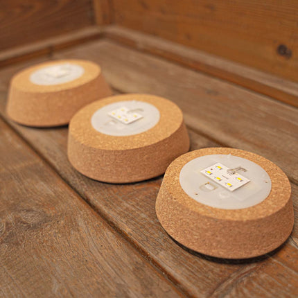 Cork with led Medium - Terrarium cork with light - 12 x 10.8 x 3 cm