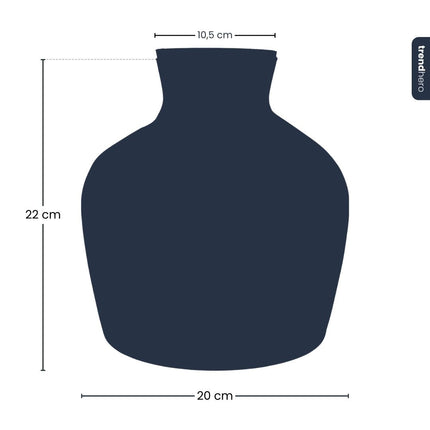 Bottle 'Little Joe' - Recycled Glass Ø 20 cm ↑ 22 cm