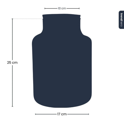 Bottle 'Little Milky' - Recycled Glass Ø 17 cm ↑ 25 cm