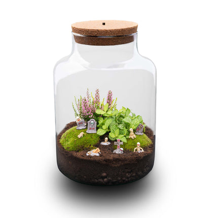 Halloween Terrarium Milky - Haunted Cemetery edition - Ø 21cm ↑ 30cm
