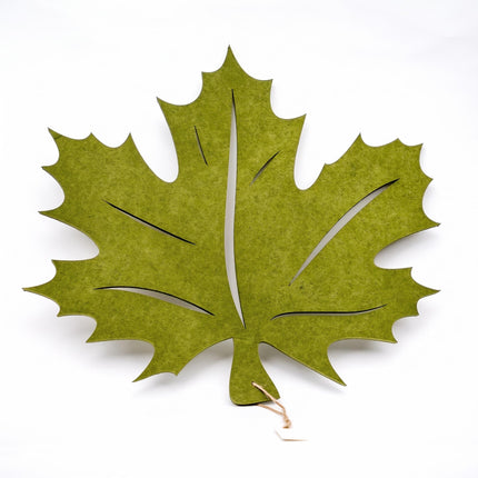 Green autumn leaf hanging decoration 47 cm