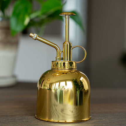 Plant mister - Waterer - Stainless Steel Gardening Sprinkler - Gold - ↑ 15.5 cm