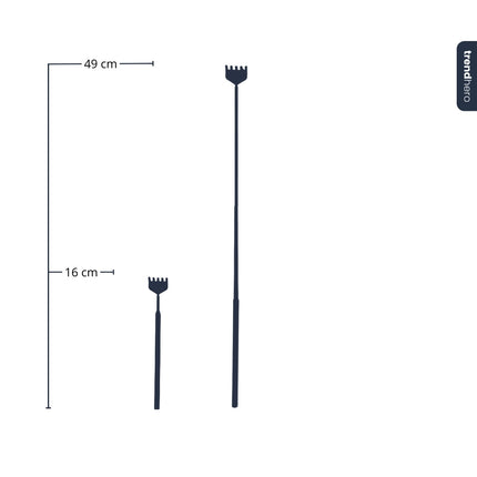 Terrarium Tool - Rake - 16-49 cm - Telescopic - Stainless Steel