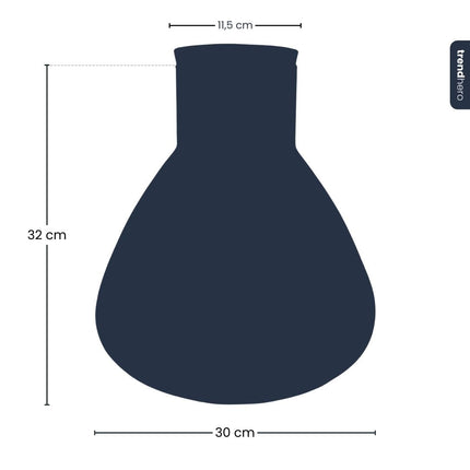 Bottle 'Sam XL' - Recycled Glass Ø 30 cm ↑ 32 cm