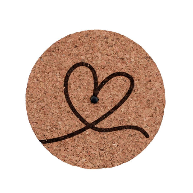 Engraved LED cork lid - 'LOVE' - Heart icon - Available in 3 sizes