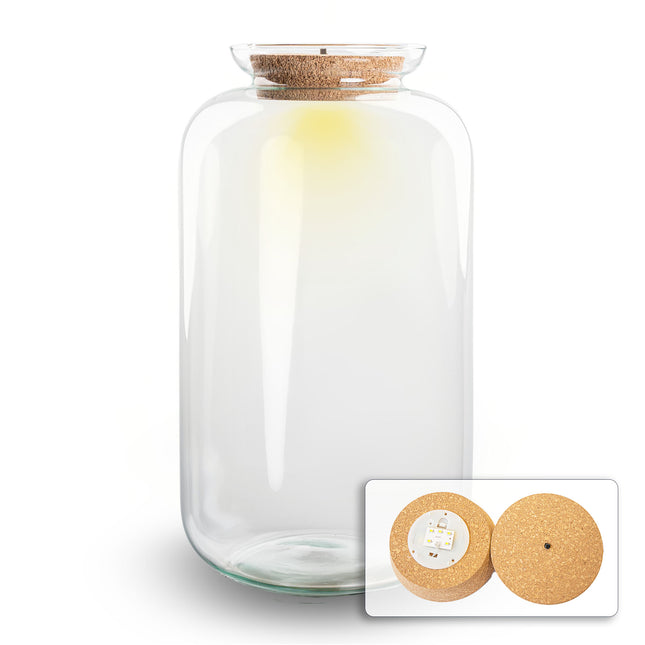 Terrarium with cork - Sven XL with led light - Closed terrarium ↑ 43 cm