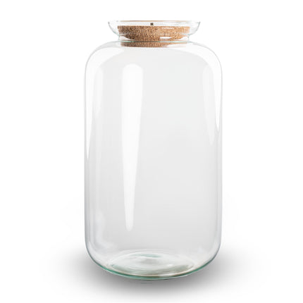 Terrarium bottle 'Sven XL' - Incl. LED cork - Closed terrarium Ø 23 cm ↑ 43 cm