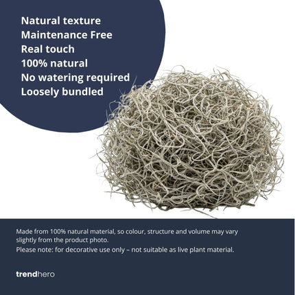 Dried Tillandsia Moss – 1L – Decorative - 100% Natural